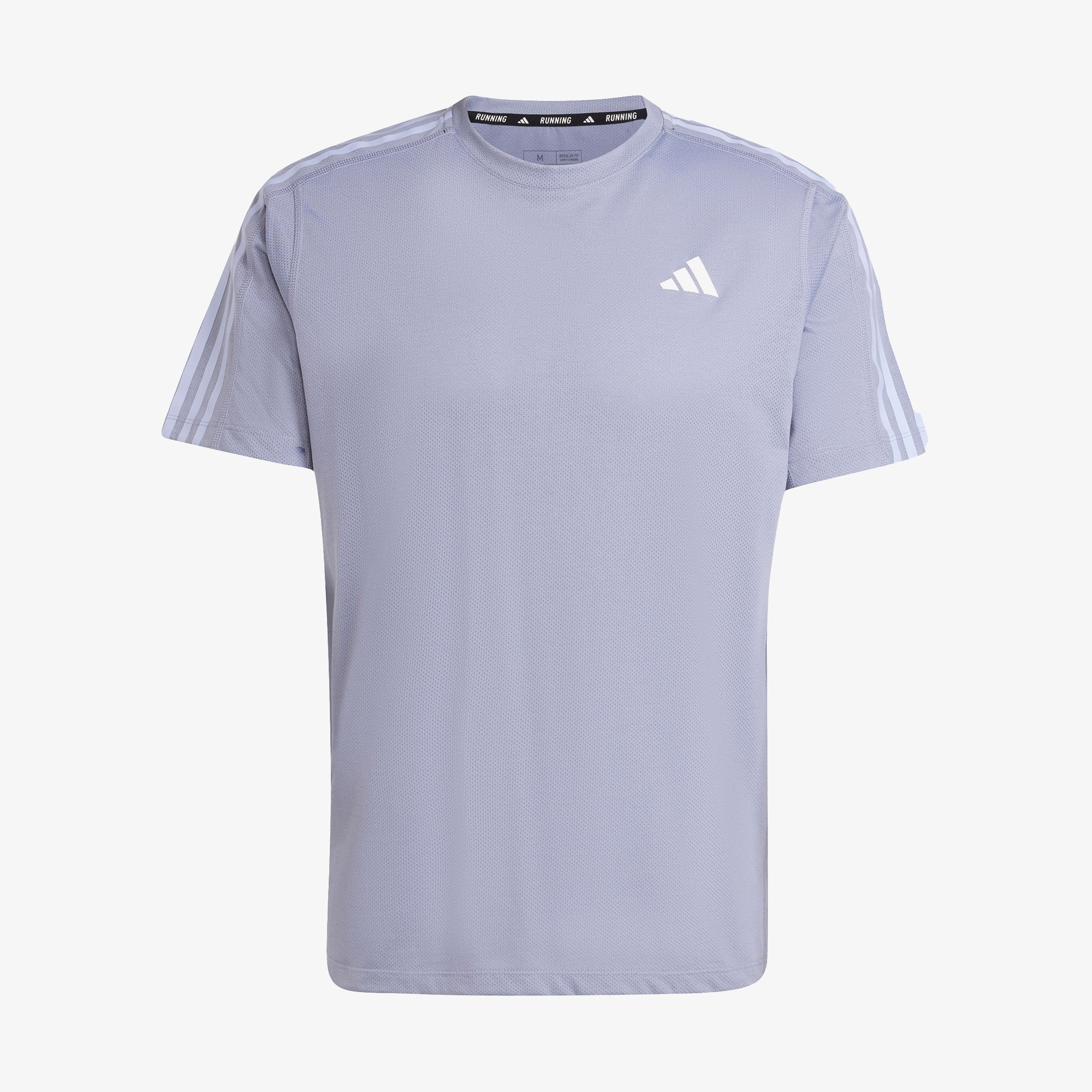 adidas Own The Run 3 Stripes Erkek Mor Koşu T-Shirt