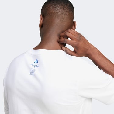  adidas Lounge Drink Graphic Erkek Beyaz T-Shirt