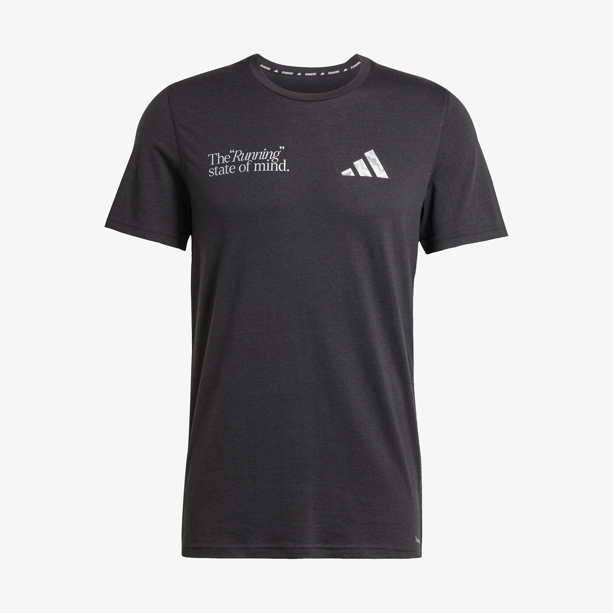 adidas Ultimate Metallic Graphic Erkek Siyah Koşu T-Shirt