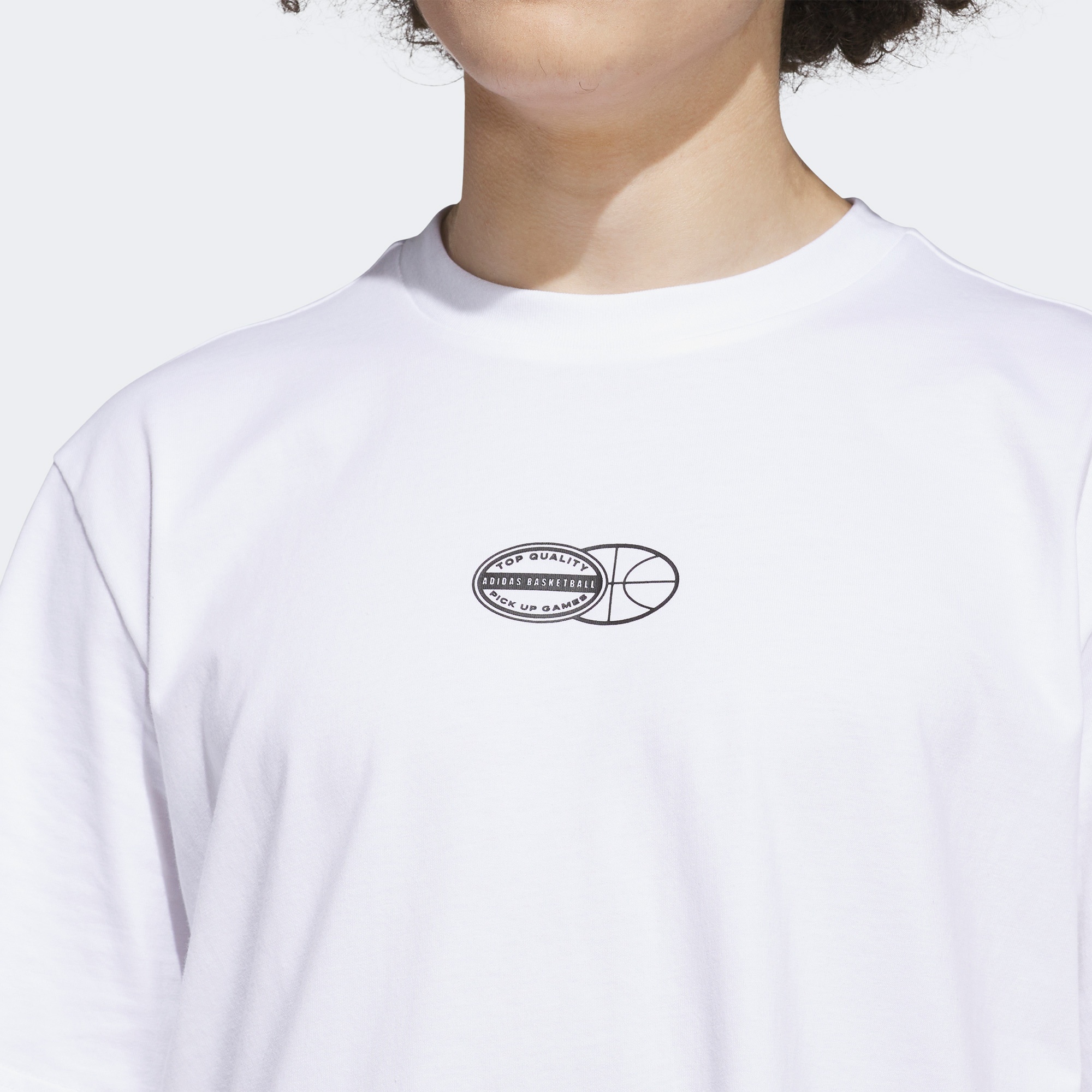 adidas Sum Novelty T 2 Erkek Beyaz Basketbol T-Shirt