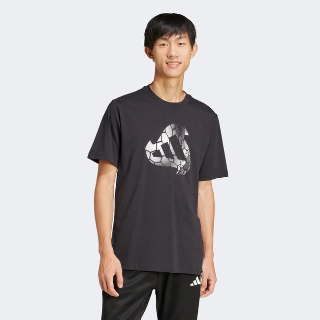  adidas House Of Tiro Graphic Erkek Siyah T-Shirt