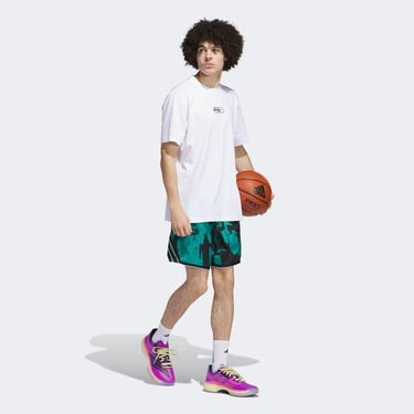 adidas Sum Novelty T 2 Erkek Beyaz Basketbol T-Shirt
