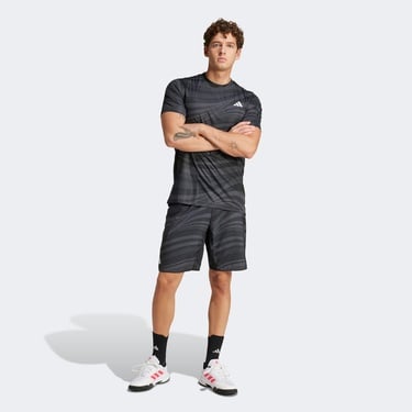  adidas Club Climacool Graphic Erkek Siyah Tenis T-Shirt