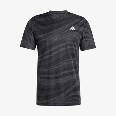  adidas Club Climacool Graphic Erkek Siyah Tenis T-Shirt