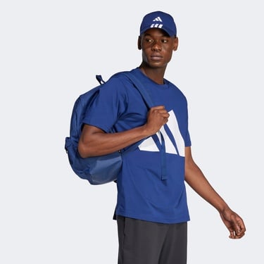  adidas Essentials Big Logo Erkek Mavi T-Shirt