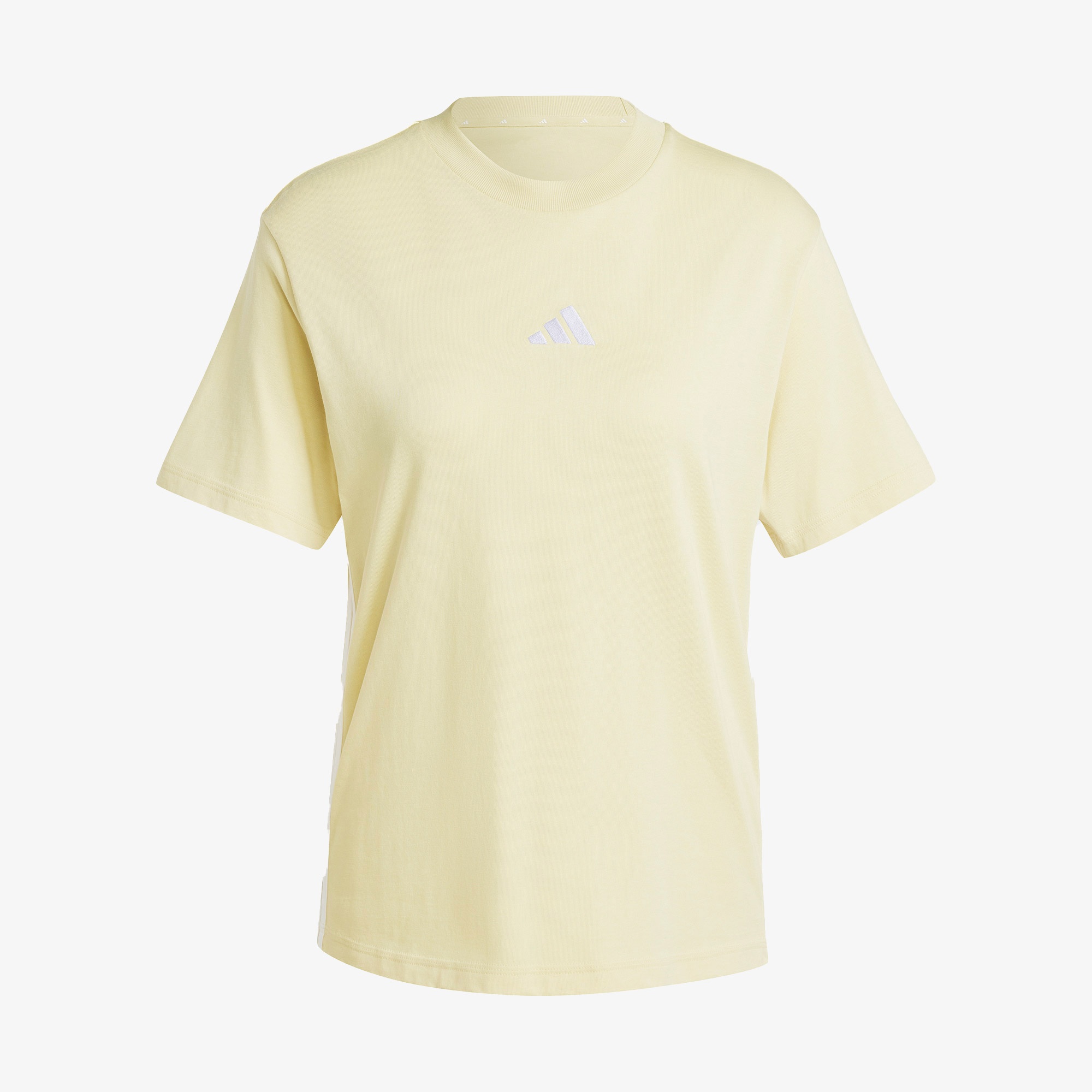 adidas Essentials 3 Stripes Cotton Kadın Sarı T-Shirt