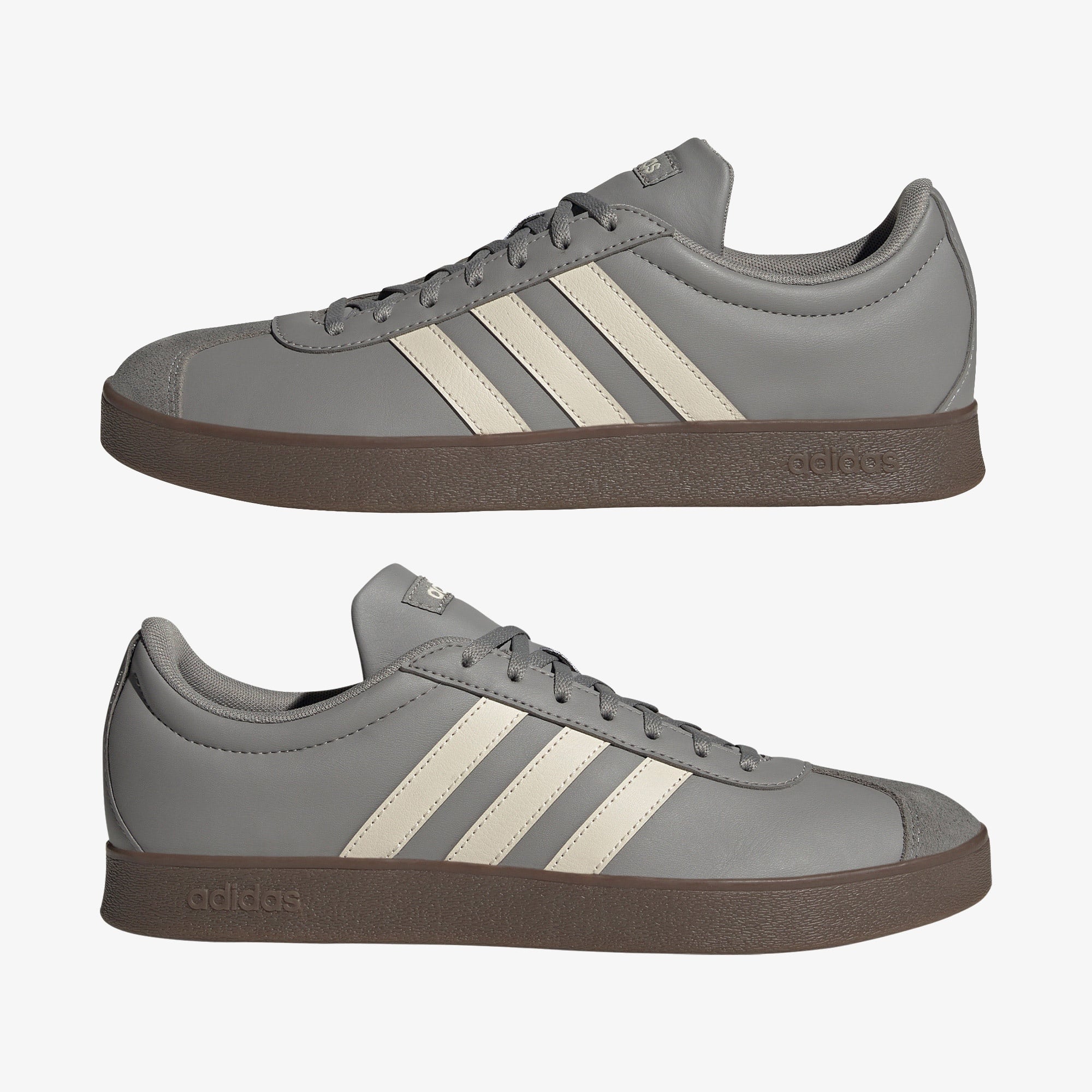 adidas VL Court Base Erkek Gri Günlük Spor Ayakkabı