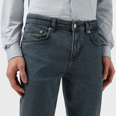  Lacoste Erkek Slim Fit Lacivert Jean Pantolon