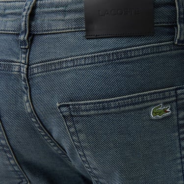  Lacoste Erkek Slim Fit Lacivert Jean Pantolon
