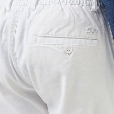 Lacoste Erkek Slim Fit Beyaz Pantolon