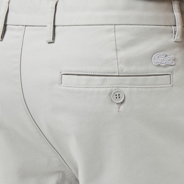  Erkek Slim Fit Gri Bermuda Şort