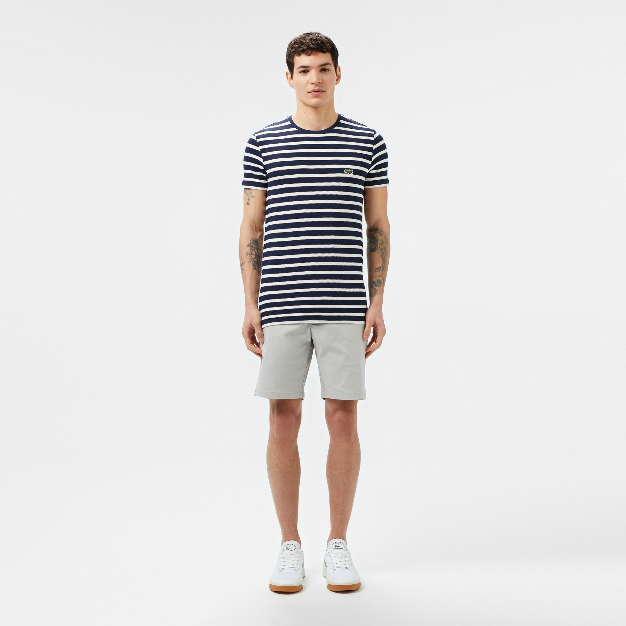 Lacoste Erkek Slim Fit Gri Bermuda Şort