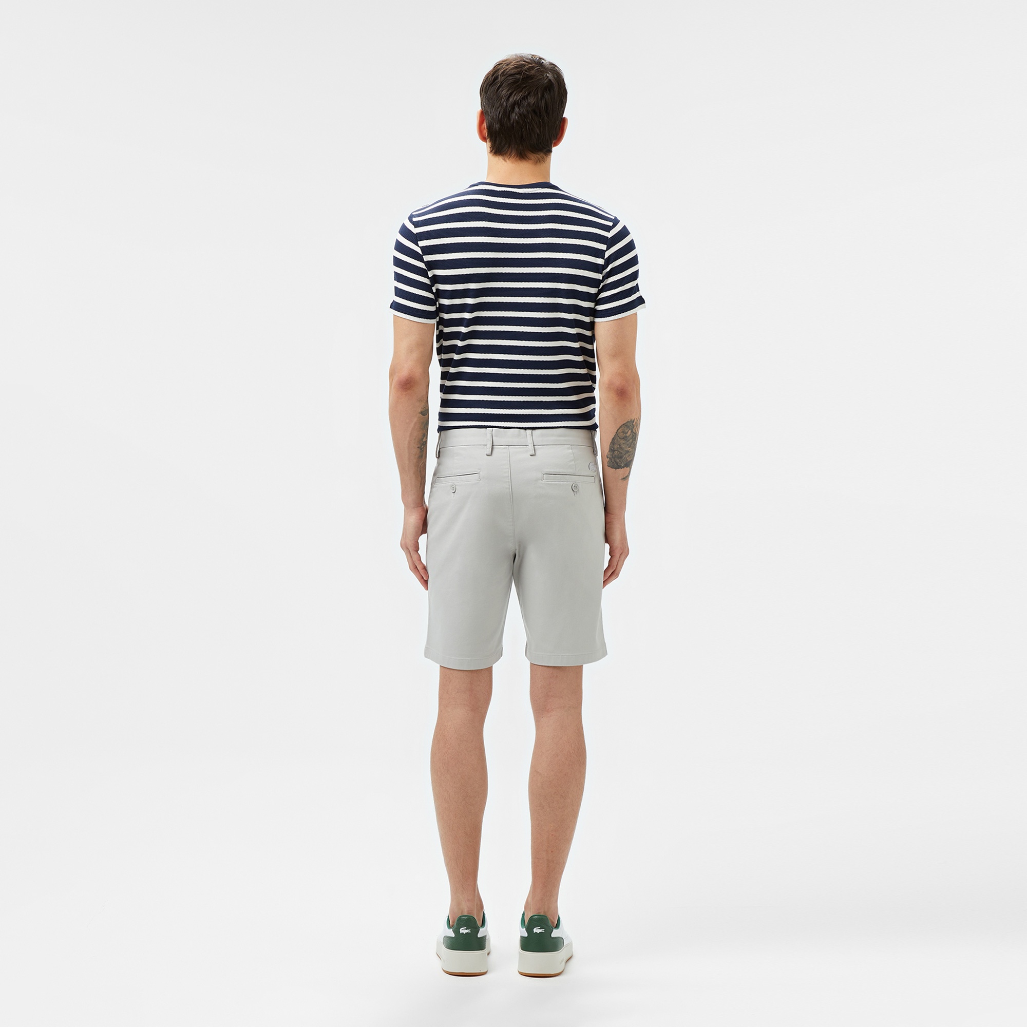 Lacoste Erkek Slim Fit Gri Bermuda Şort