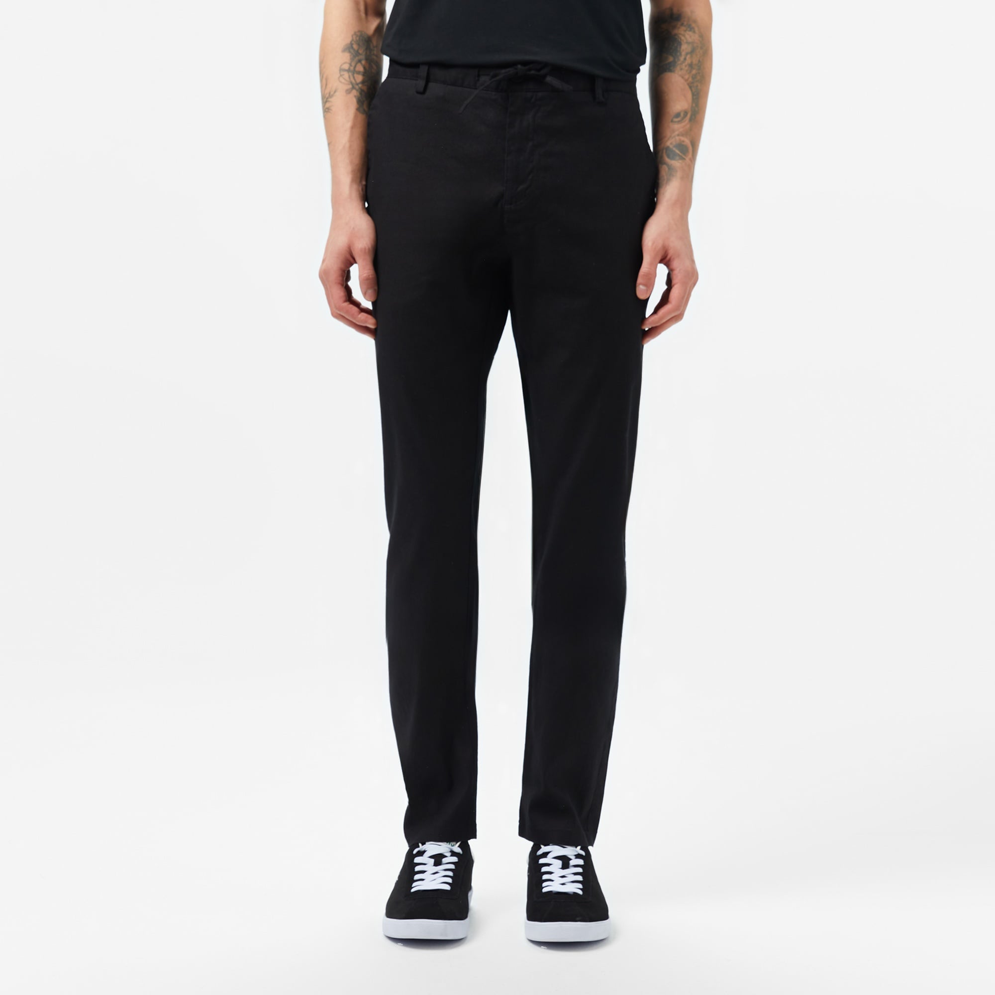 Erkek Slim Fit Siyah Pantolon