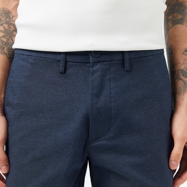  Erkek Slim Fit Lacivert Bermuda Şort