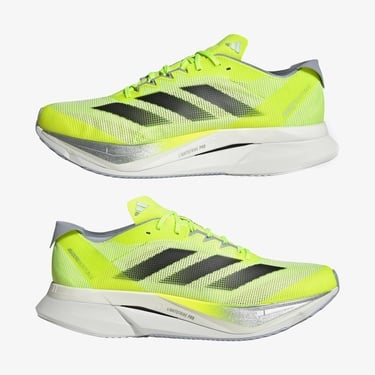 adidas Adizero Boston 12 Erkek Yeşil Koşu Ayakkabısı