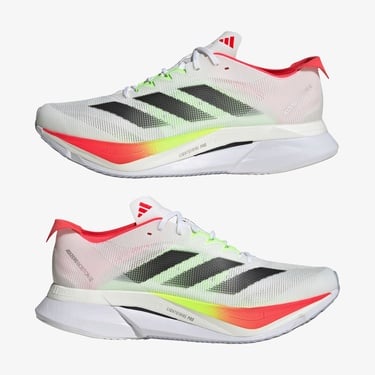  adidas Adizero Boston 12 Erkek Beyaz Koşu Ayakkabısı