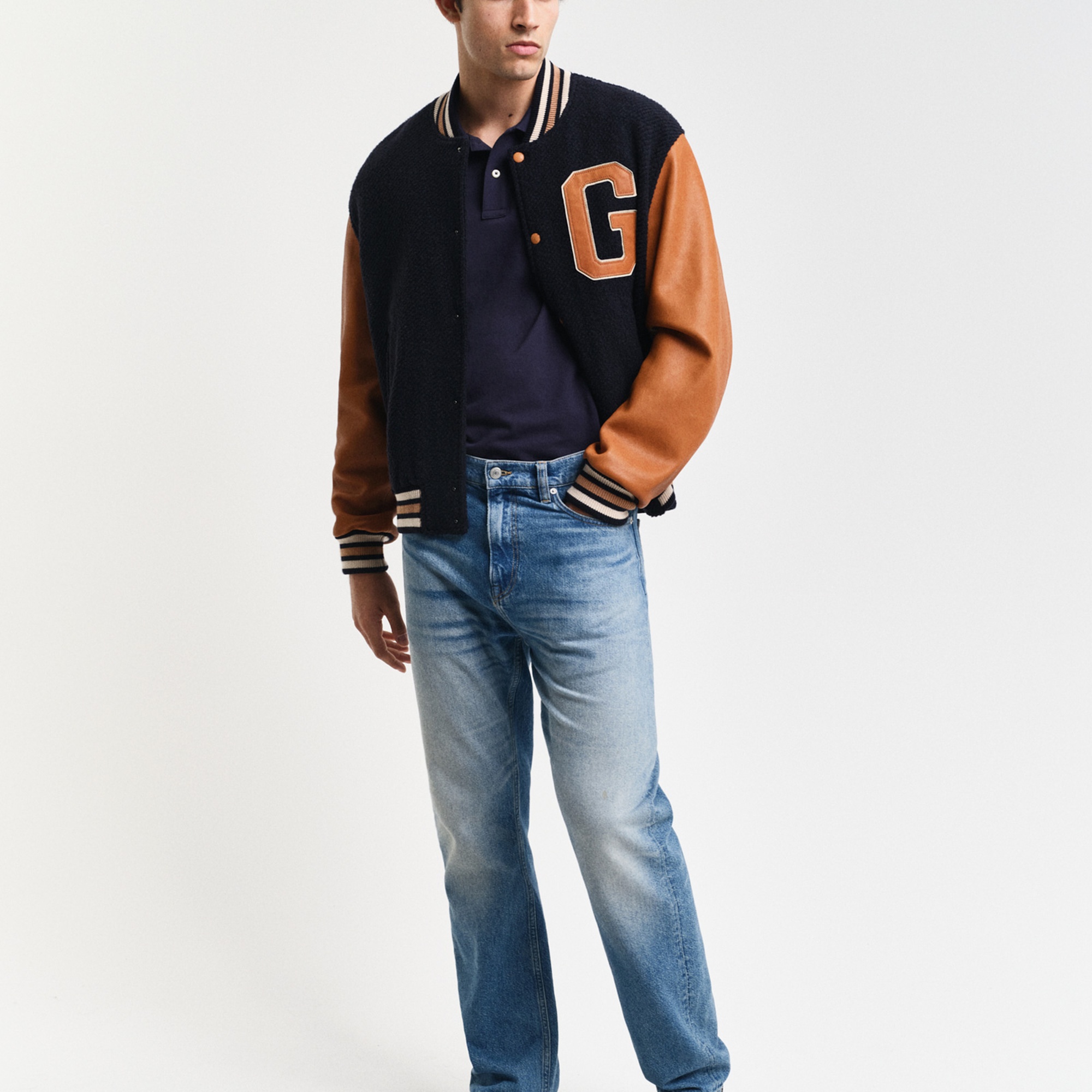 GANT Erkek Lacivert Regular Fit Polo