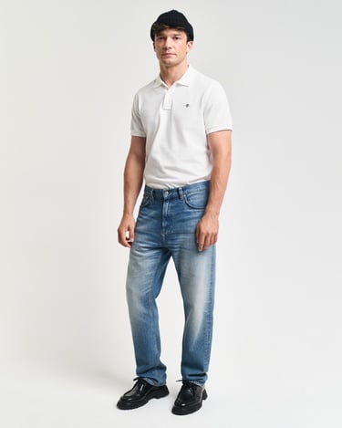  GANT Erkek Beyaz Regular Fit Polo