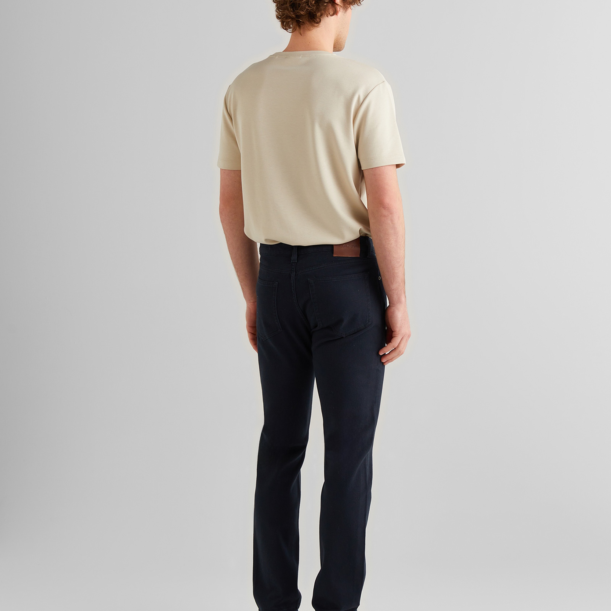 GANT Erkek Siyah Regular Fit Pantolon