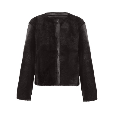  Soley Koyu Kahve Kadın Kürk Ceket