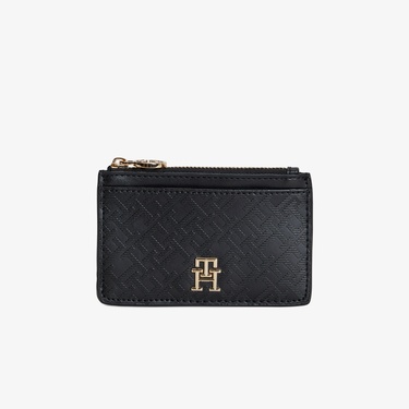  Tommy Hilfiger Distinct Long Mono Kadın Siyah Cüzdan
