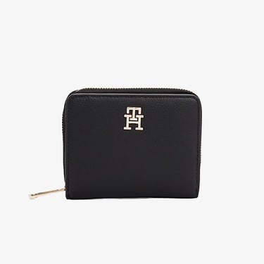  Tommy Hilfiger Logotape Med Kadın Siyah Cüzdan