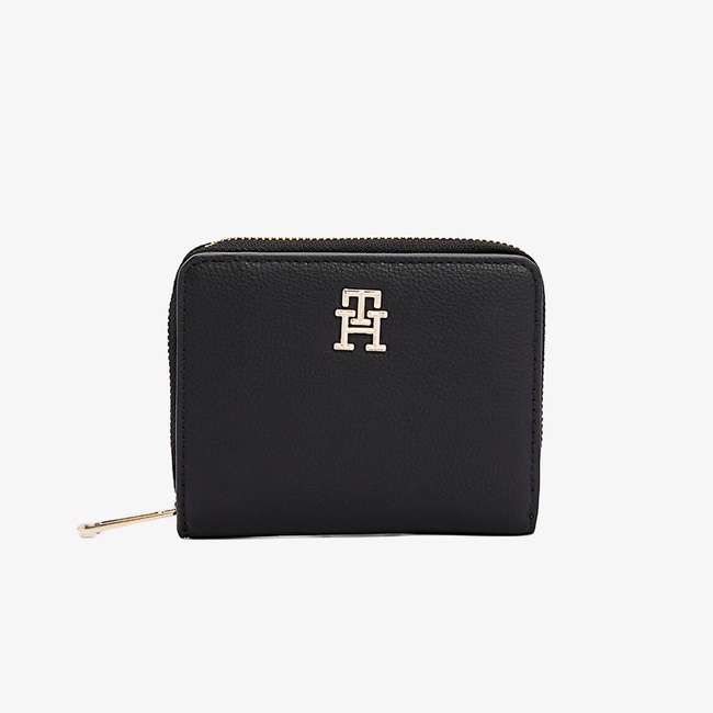  Tommy Hilfiger Logotape Med Kadın Siyah Cüzdan