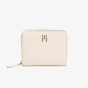  Tommy Hilfiger Logotape Med Kadın Bej Cüzdan