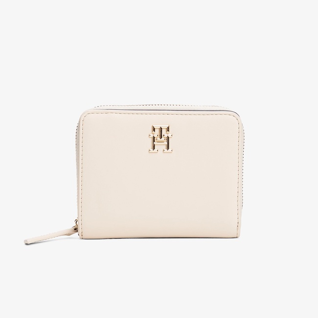  Tommy Hilfiger Logotape Med Kadın Bej Cüzdan