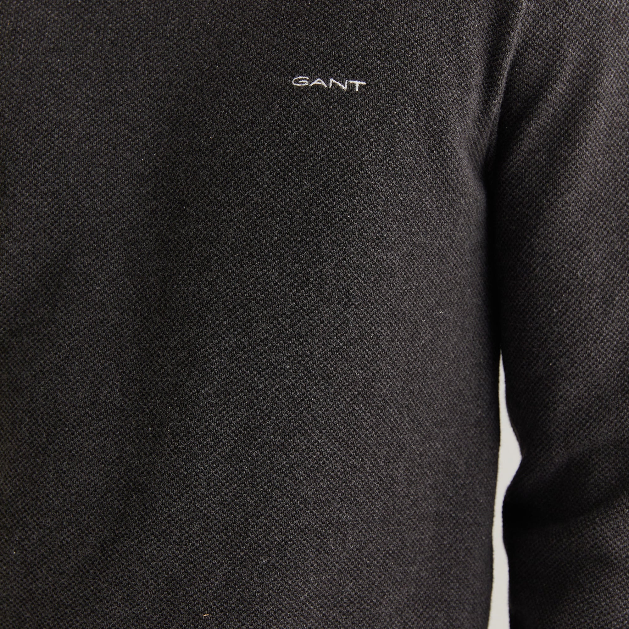 GANT Erkek Gri Regular Fit Bisiklet Yaka Kazak