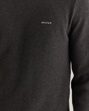  GANT Erkek Gri Regular Fit Bisiklet Yaka Kazak