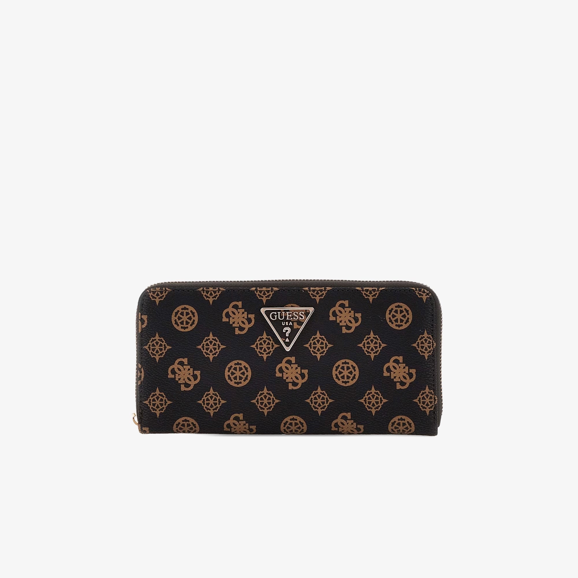 Guess Laurel Phone Cro Laurel Large Zip Around Kadın Kahverengi Cüzdan