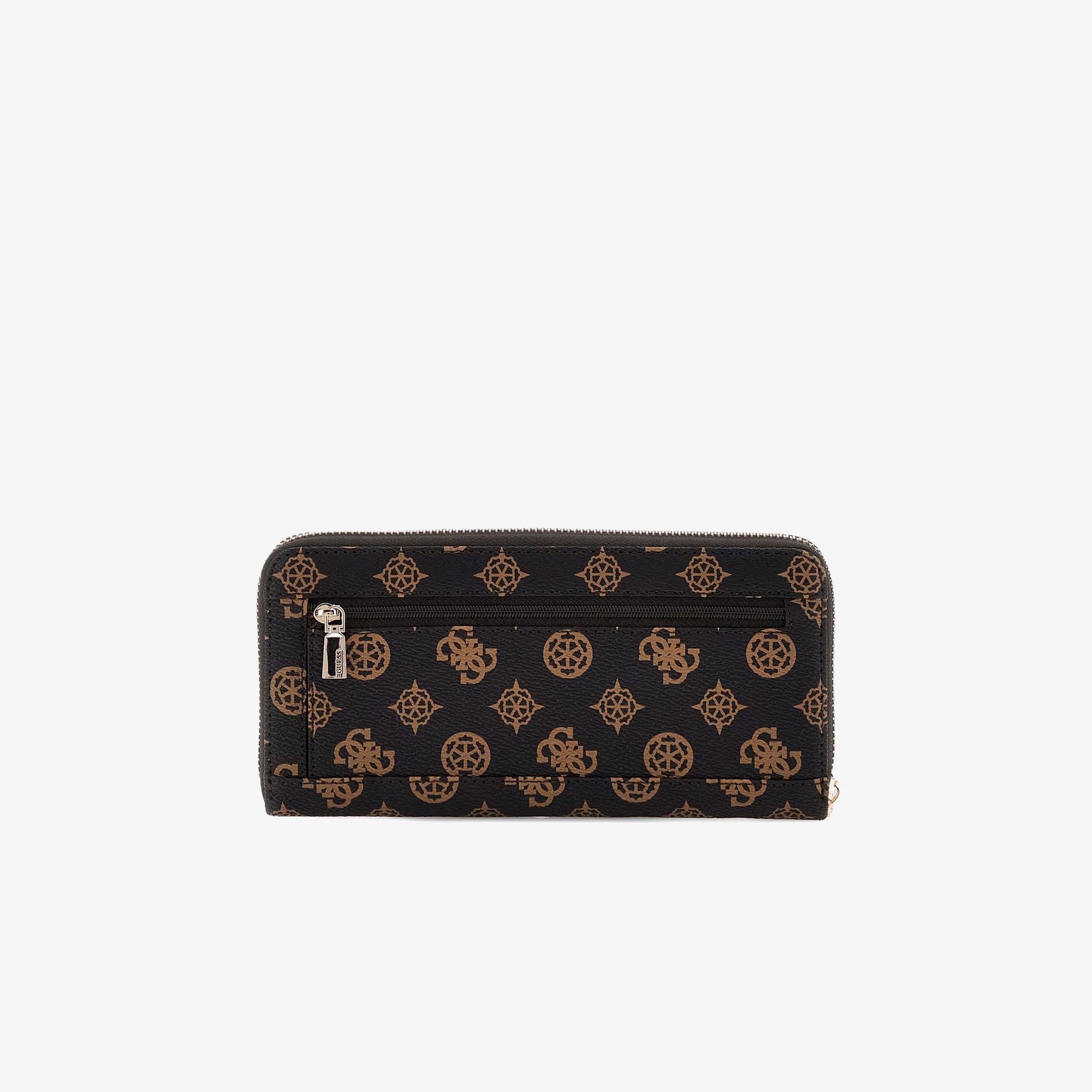 Guess Laurel Phone Cro Laurel Large Zip Around Kadın Kahverengi Cüzdan