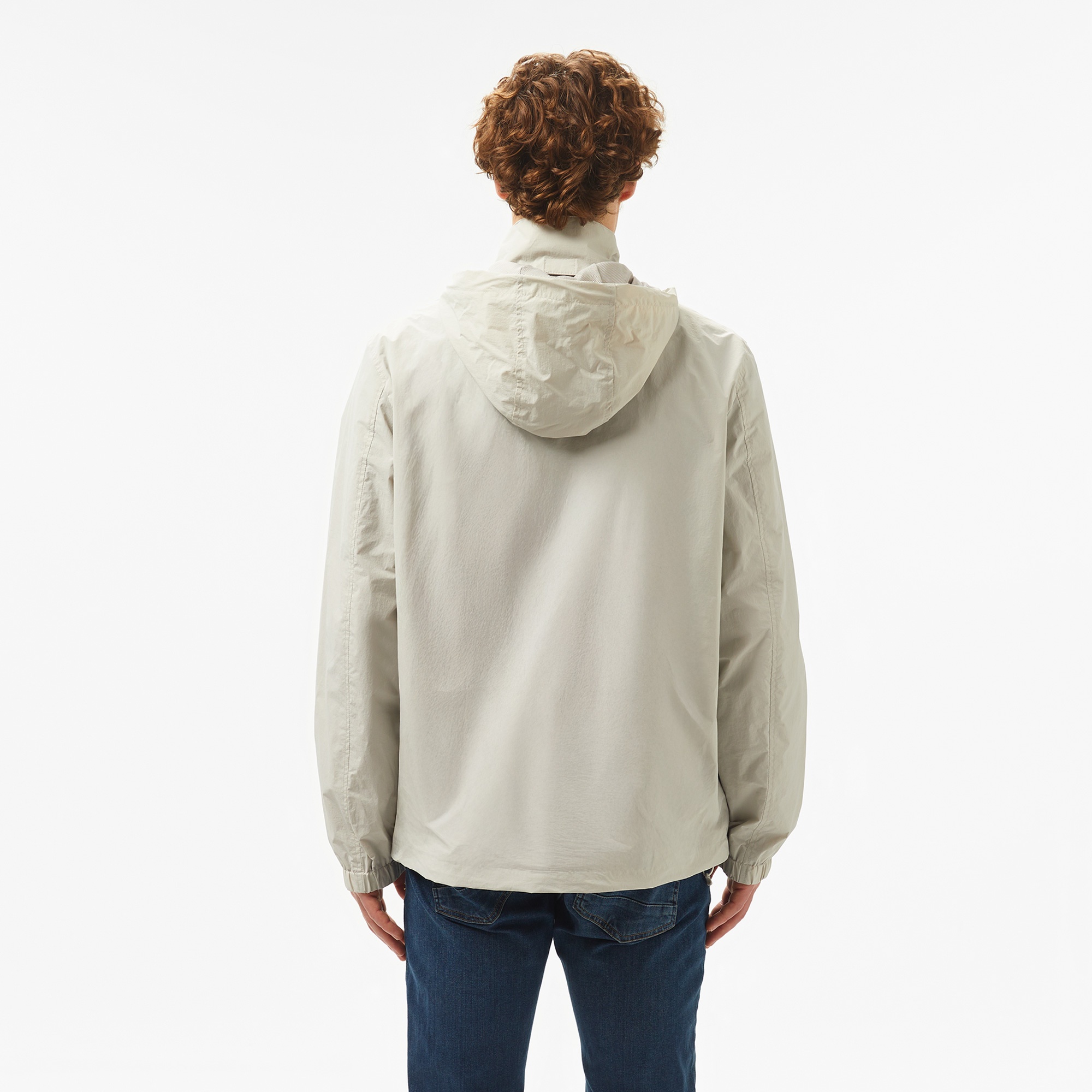 Nautica Erkek Gri Standart Fit Kapüşonlu Mont