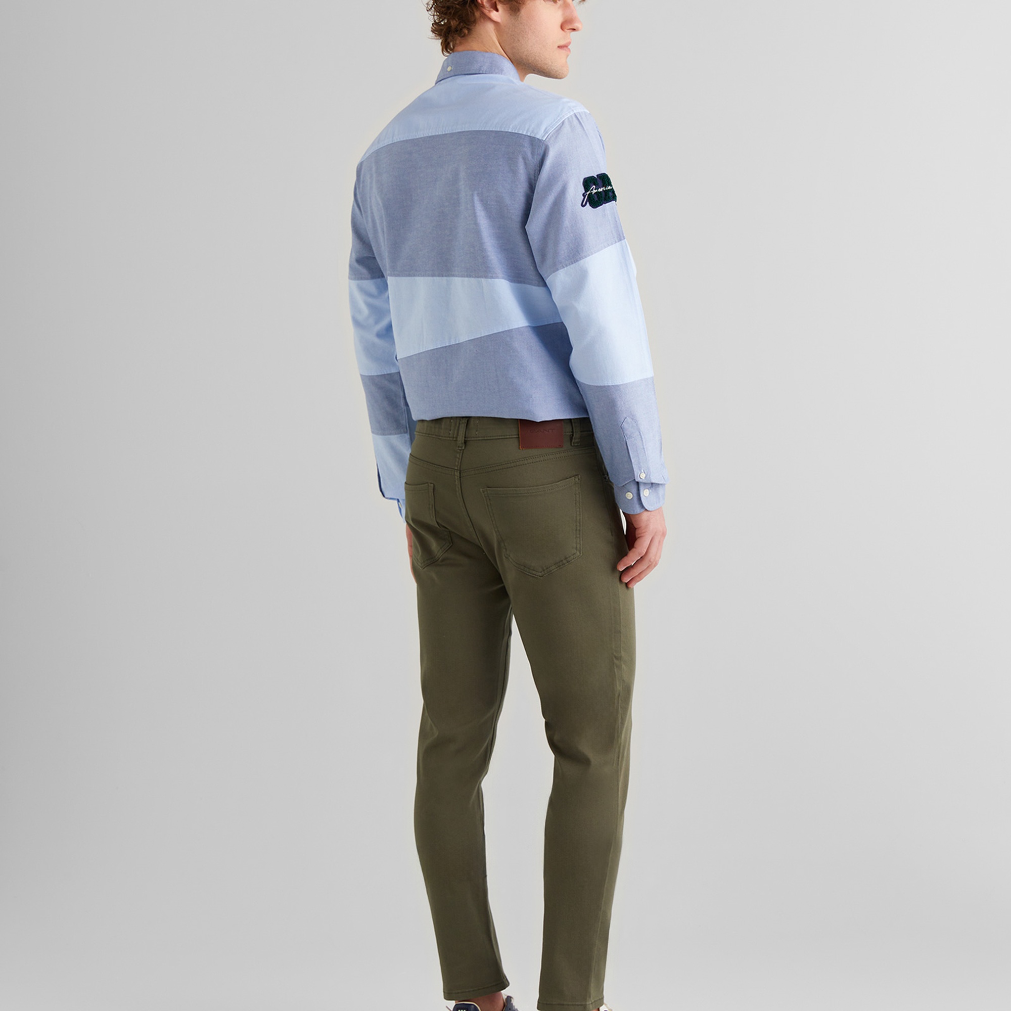 GANT Erkek Yeşil Slim Fit Pantolon