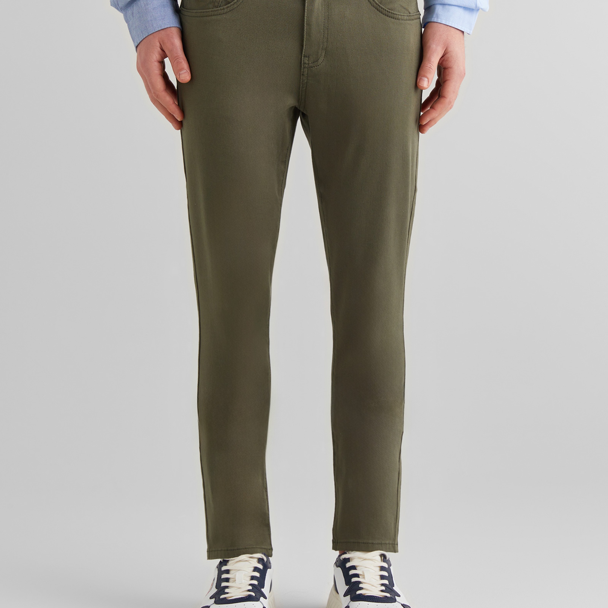 GANT Erkek Yeşil Slim Fit Pantolon