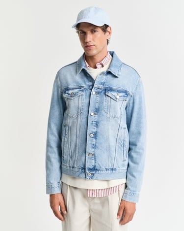  GANT Erkek Mavi Regular Fit Klasik Yaka Denim Ceket