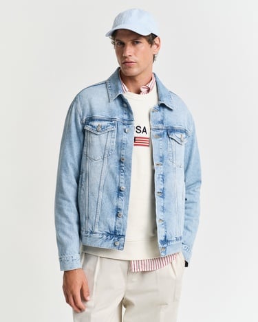  GANT Erkek Mavi Regular Fit Klasik Yaka Denim Ceket