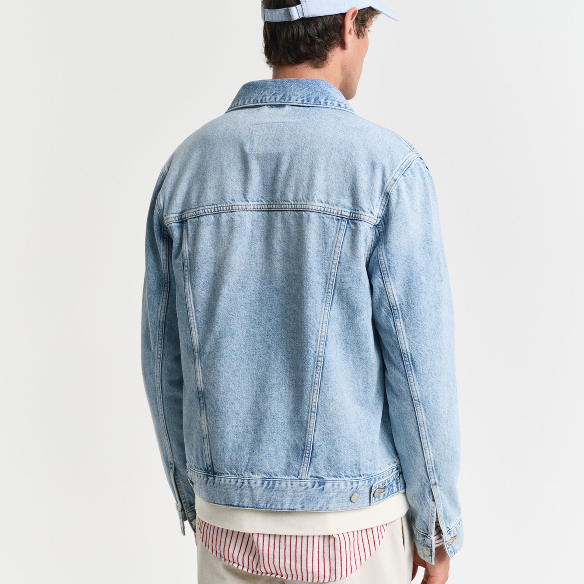 GANT Erkek Mavi Regular Fit Klasik Yaka Denim Ceket