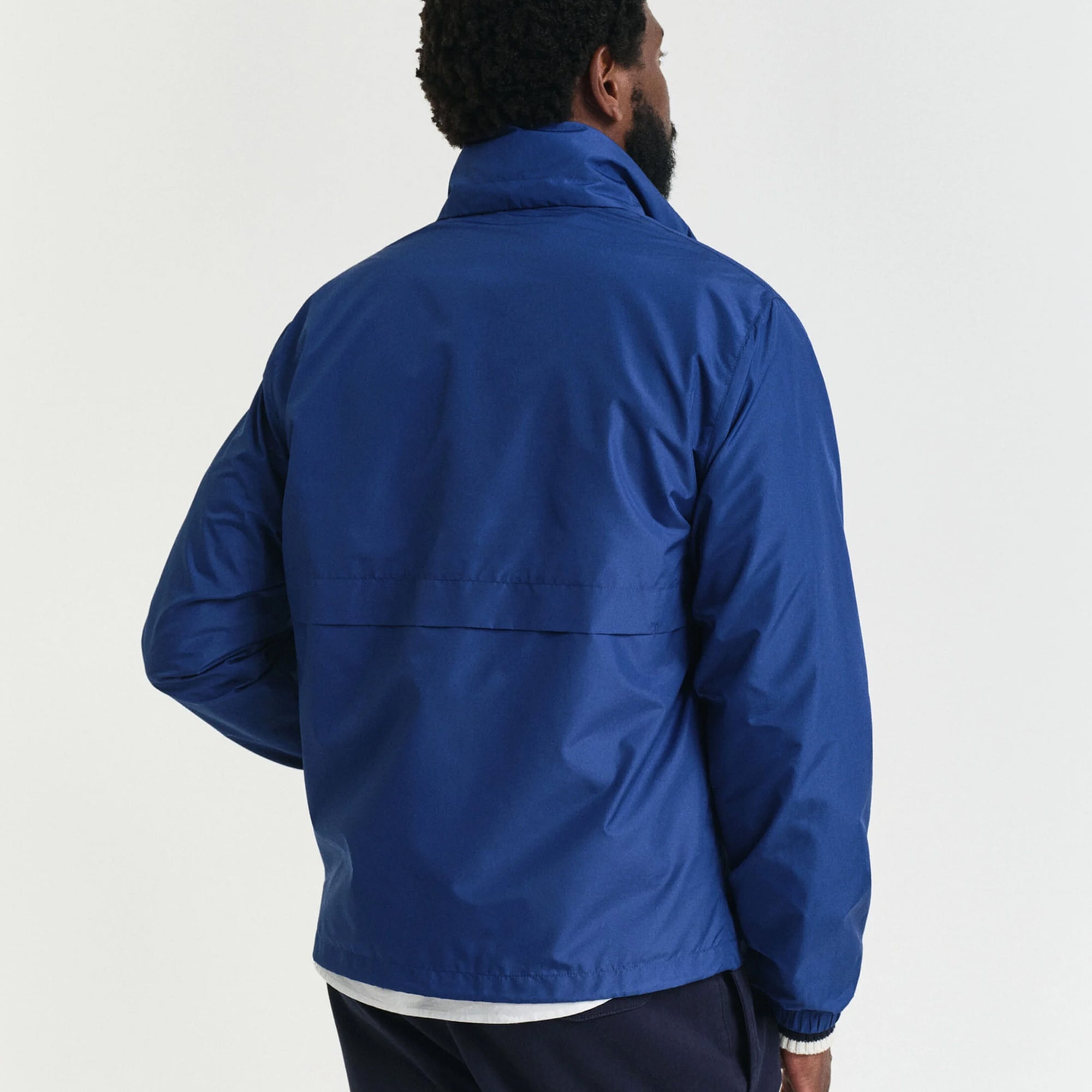 GANT Erkek Lacivert Regular Fit Kapüşonlu Rüzgarlık