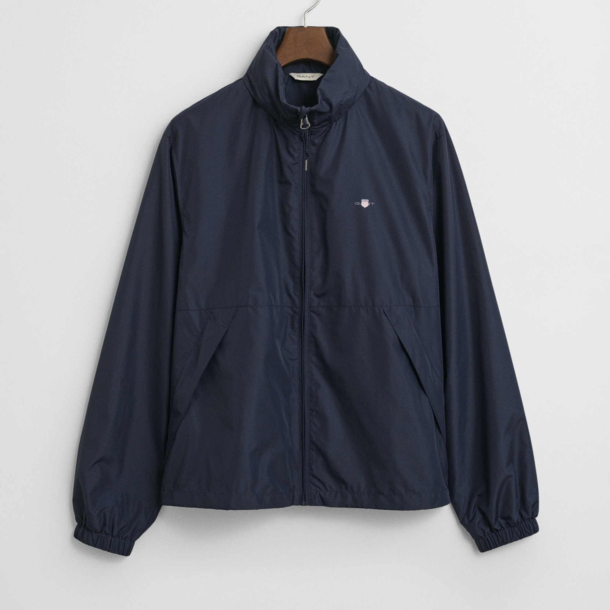 GANT Erkek Lacivert Regular Fit Kapüşonlu Rüzgarlık