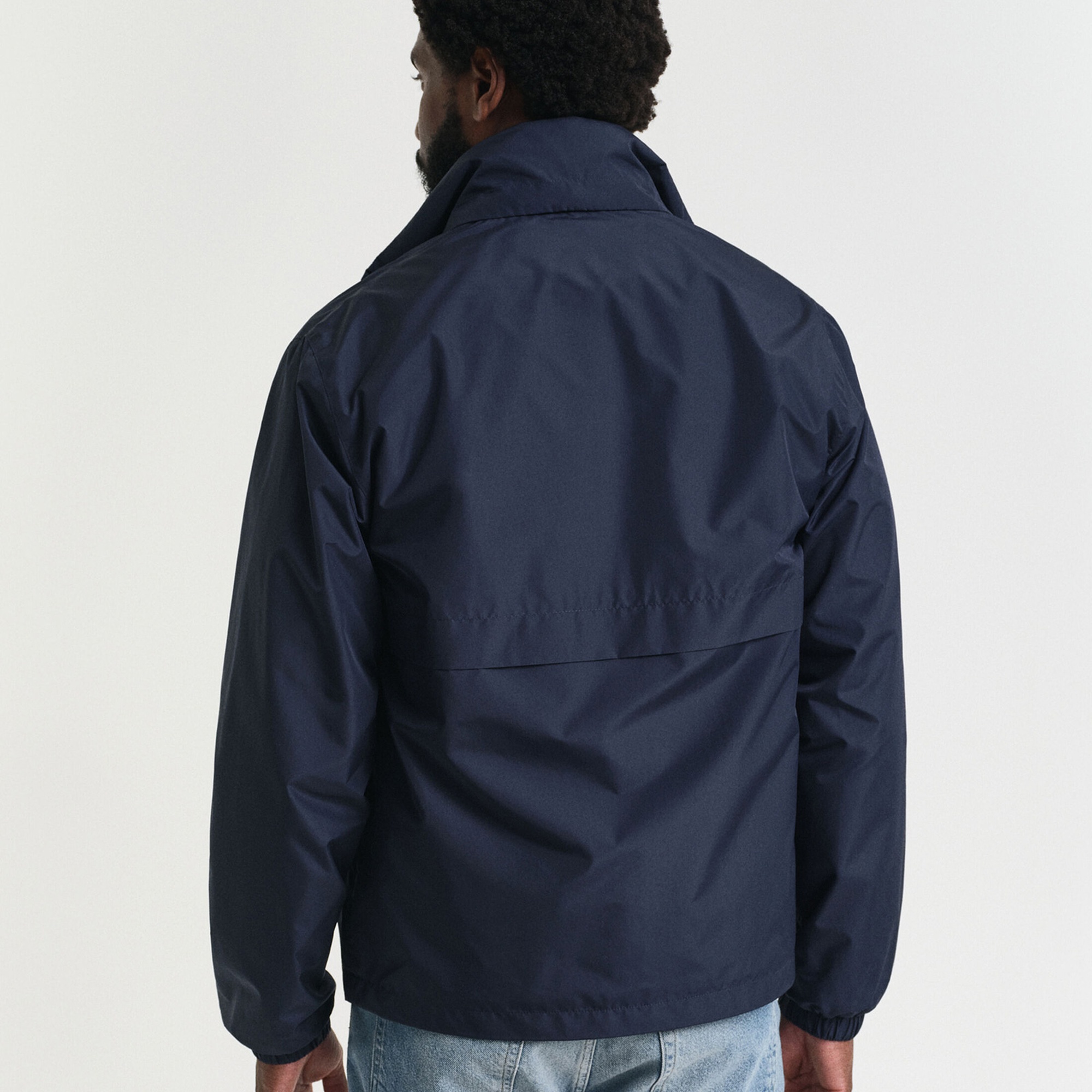 GANT Erkek Lacivert Regular Fit Kapüşonlu Rüzgarlık