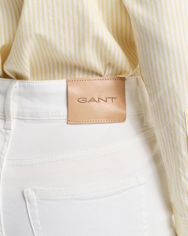  GANT Kadın Krem Slim Fit Pantolon