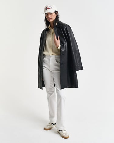  GANT Kadın Krem Slim Fit Pantolon