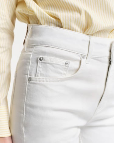  GANT Kadın Krem Slim Fit Pantolon