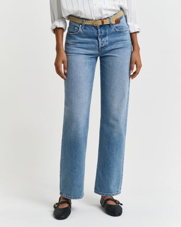  GANT Kadın Mavi Straight Fit Pantolon