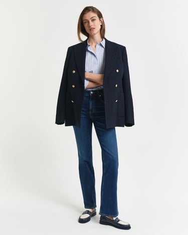  GANT Kadın Lacivert Slim Fit Flare Jean