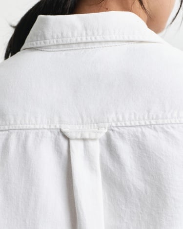  GANT Kadın Beyaz Regular Fit Klasik Yaka Gömlek