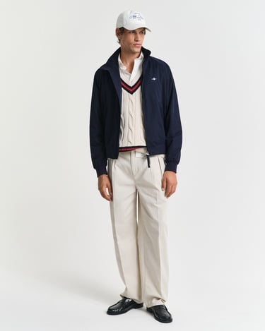  GANT Erkek Krem Relaxed Fit V Yaka Süveter